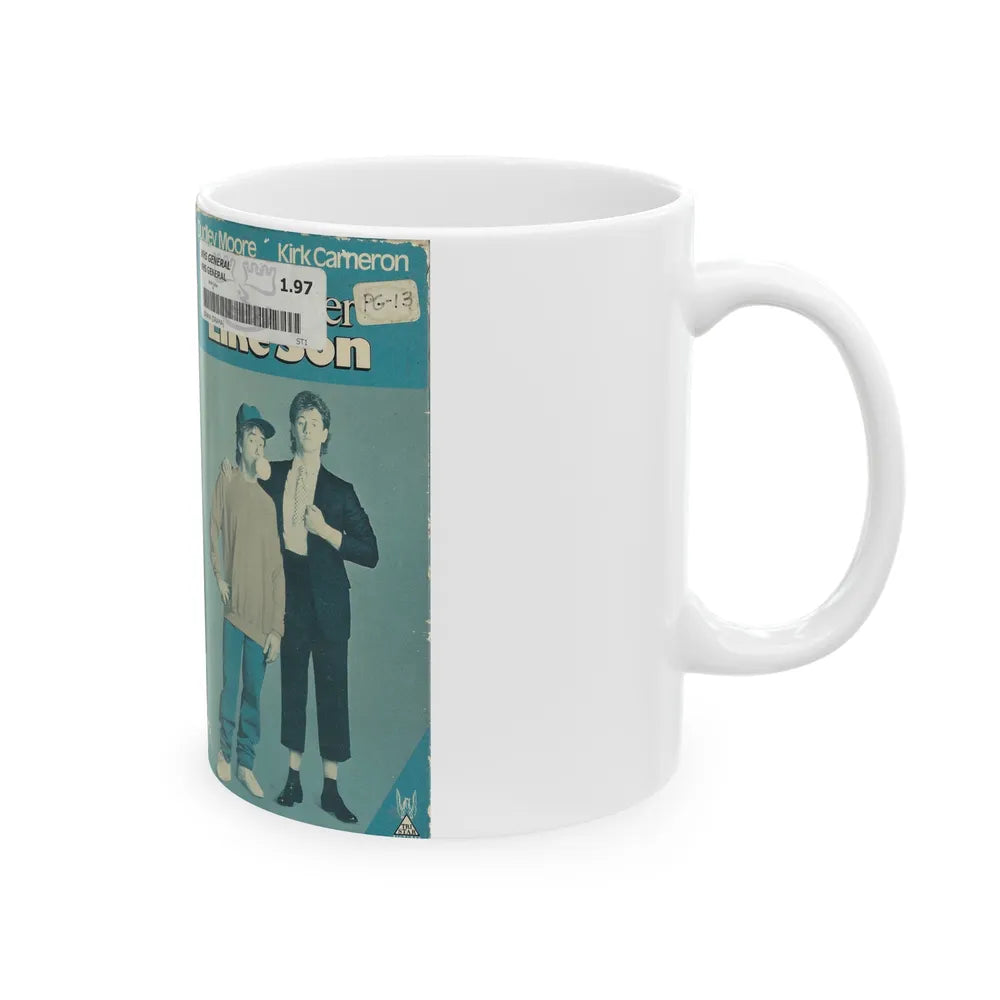 LIKE FATHER LIKE SON (VHS COVER) - White Coffee Mug-Go Mug Yourself