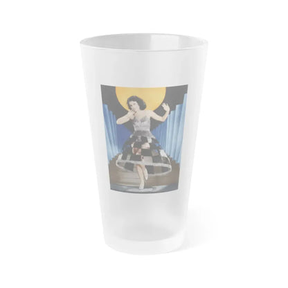 Lillian Roth #03 (Vintage Female Icon) Frosted Pint Glass 16oz 16oz Frosted - Go Mug Yourself