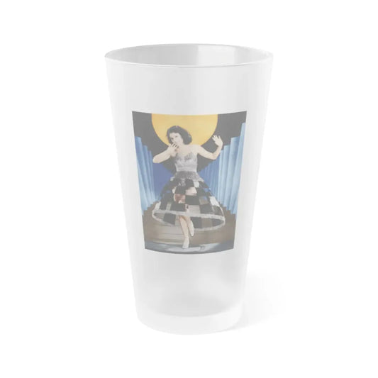 Lillian Roth #03 (Vintage Female Icon) Frosted Pint Glass 16oz 16oz Frosted - Go Mug Yourself