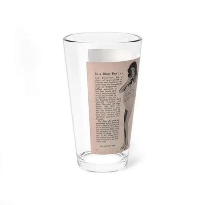 Lillian Roth #40 - People Pocket Mag. 6-16-54 - 2 B&W Photos & Article Continued (Vintage Female Icon) Pint Glass 16oz - Go Mug Yourself