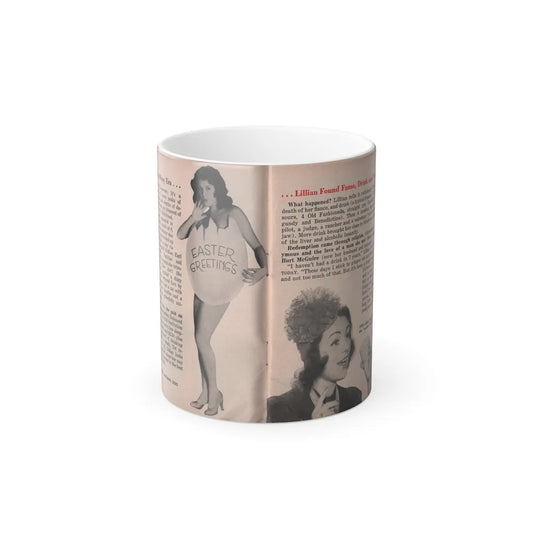 Lillian Roth #40 - People Pocket Mag. 6-16-54 - 2 B&W Photos & Article Continued (Vintage Female Icons) Color Changing Mug 11oz-11oz-Go Mug Yourself