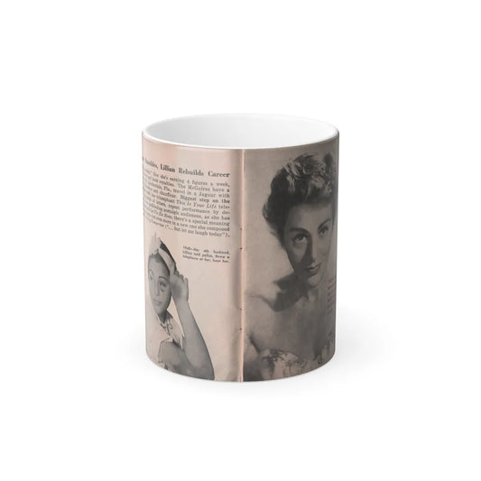 Lillian Roth #41 - People Pocket Mag. 6-16-54 - 2 B&W Photos & Article Continued (Vintage Female Icons) Color Changing Mug 11oz-11oz-Go Mug Yourself