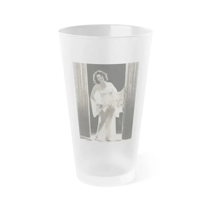 Lillian Roth #42 (Vintage Female Icon) Frosted Pint Glass 16oz 16oz Frosted - Go Mug Yourself