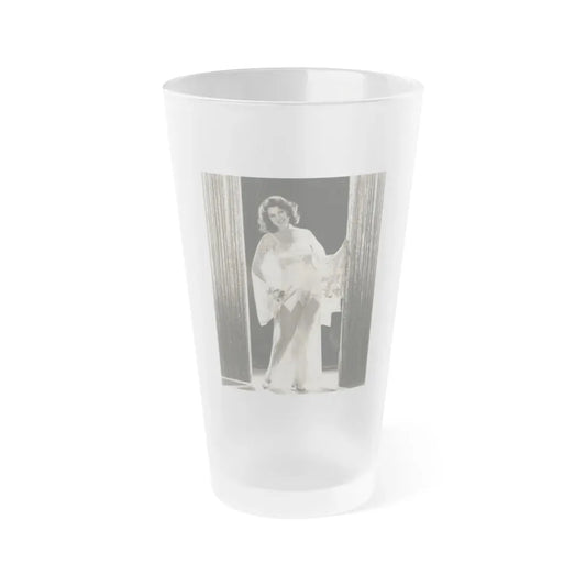 Lillian Roth #42 (Vintage Female Icon) Frosted Pint Glass 16oz 16oz Frosted - Go Mug Yourself