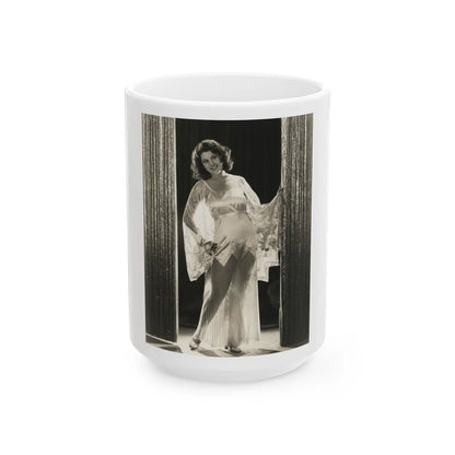 Lillian Roth #42 (Vintage Female Icon) White Coffee Mug-15oz-Go Mug Yourself