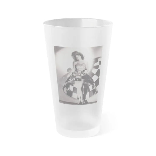 Lillian Roth #45 (Vintage Female Icon) Frosted Pint Glass 16oz 16oz Frosted - Go Mug Yourself