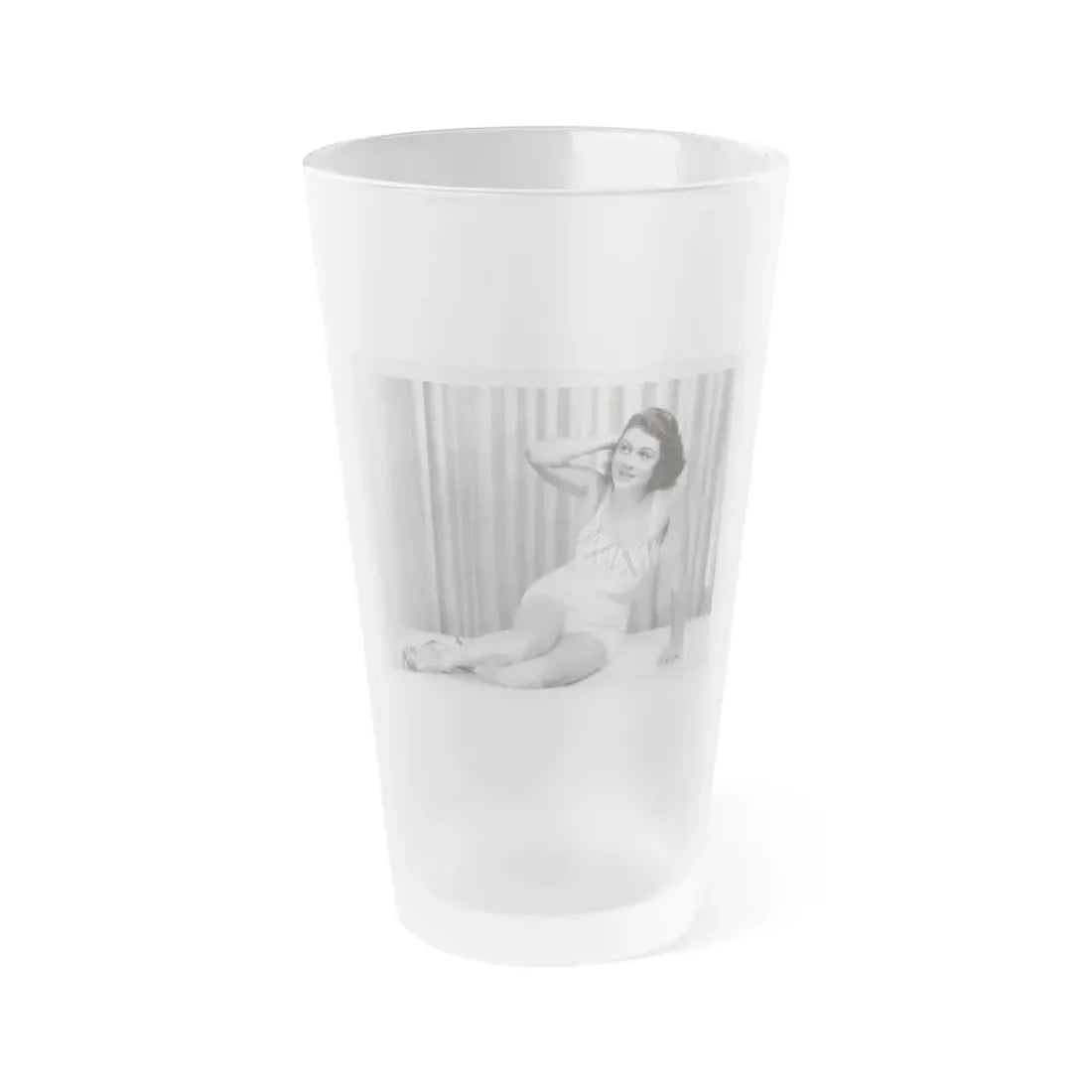 Lillian Roth #46 (Vintage Female Icon) Frosted Pint Glass 16oz 16oz Frosted - Go Mug Yourself