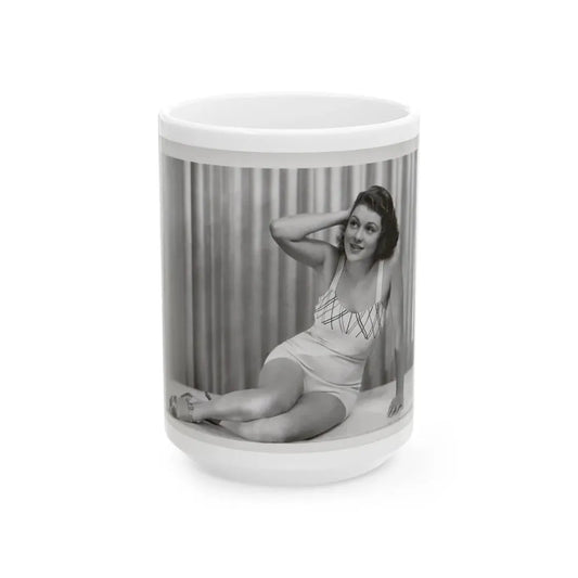 Lillian Roth #46 (Vintage Female Icon) White Coffee Mug 15oz - Go Mug Yourself