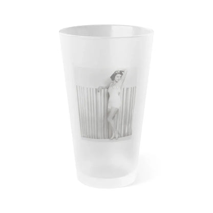 Lillian Roth #47 (Vintage Female Icon) Frosted Pint Glass 16oz 16oz Frosted - Go Mug Yourself