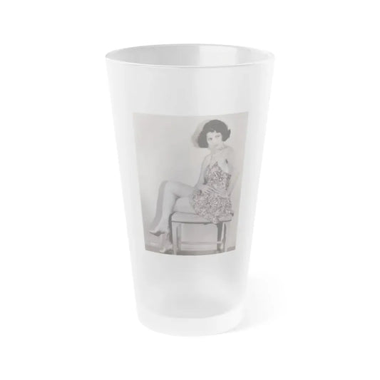 Lillian Roth #50 (Vintage Female Icon) Frosted Pint Glass 16oz 16oz Frosted - Go Mug Yourself