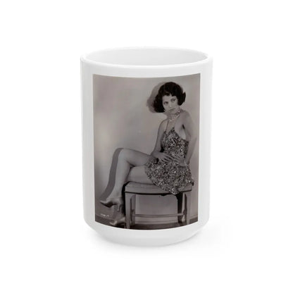 Lillian Roth #50 (Vintage Female Icon) White Coffee Mug-15oz-Go Mug Yourself