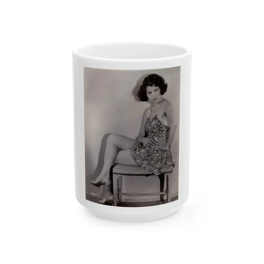 Lillian Roth #50 (Vintage Female Icon) White Coffee Mug 15oz - Go Mug Yourself