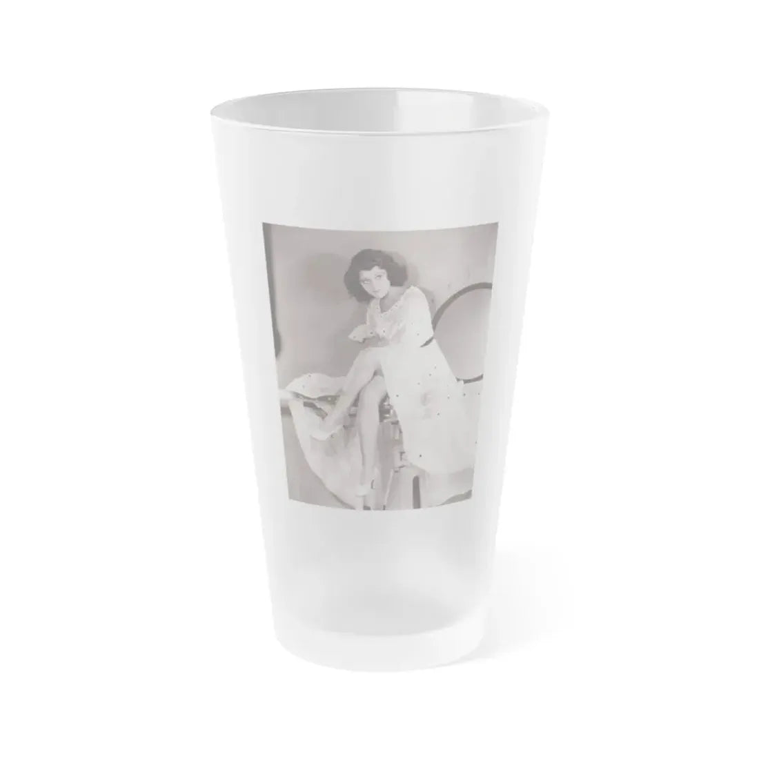 Lillian Roth #51 (Vintage Female Icon) Frosted Pint Glass 16oz 16oz Frosted - Go Mug Yourself