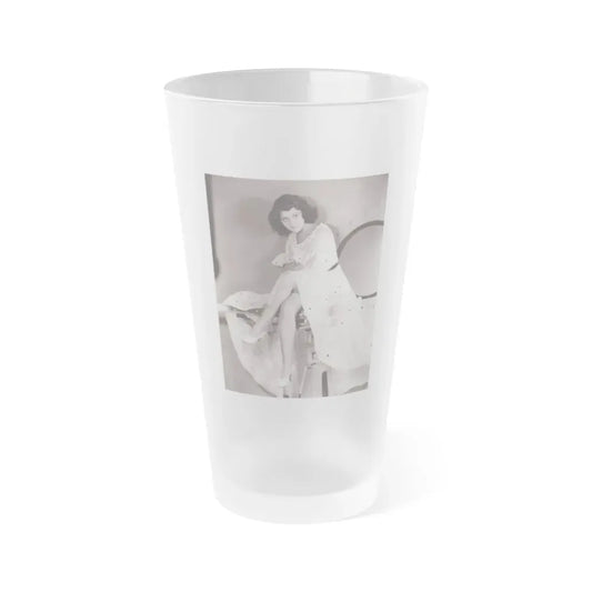 Lillian Roth #51 (Vintage Female Icon) Frosted Pint Glass 16oz 16oz Frosted - Go Mug Yourself