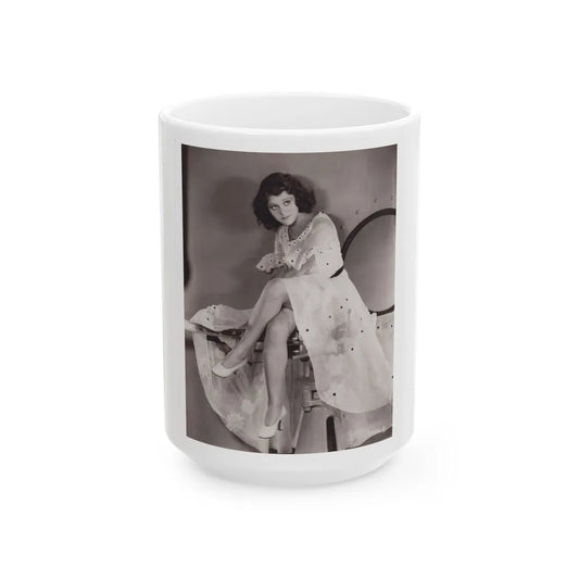 Lillian Roth #51 (Vintage Female Icon) White Coffee Mug-15oz-Go Mug Yourself