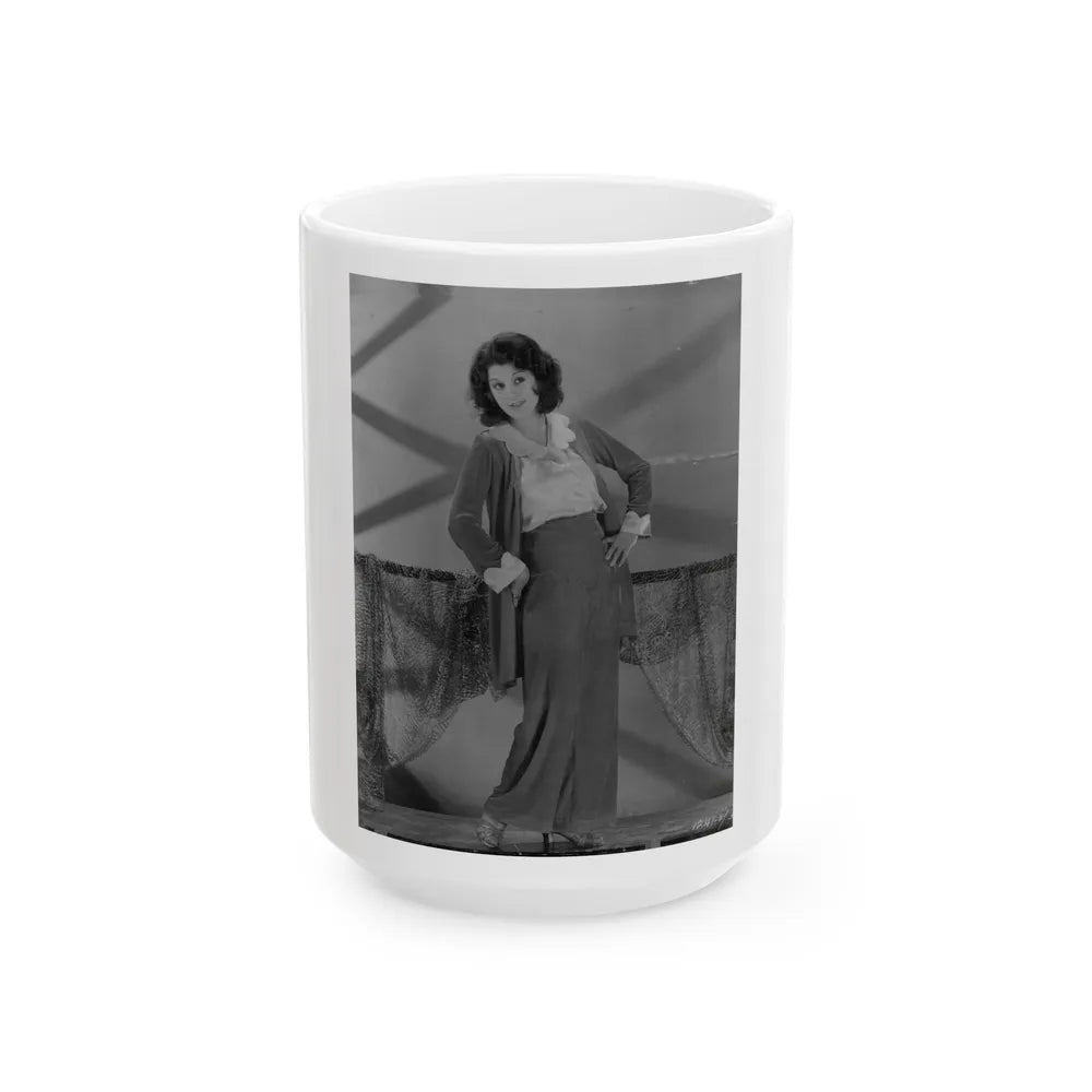 Lillian Roth #52 (Vintage Female Icon) White Coffee Mug-15oz-Go Mug Yourself