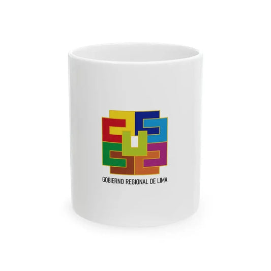 Lima region flag (Peru) White Coffee Mug 11oz - Go Mug Yourself