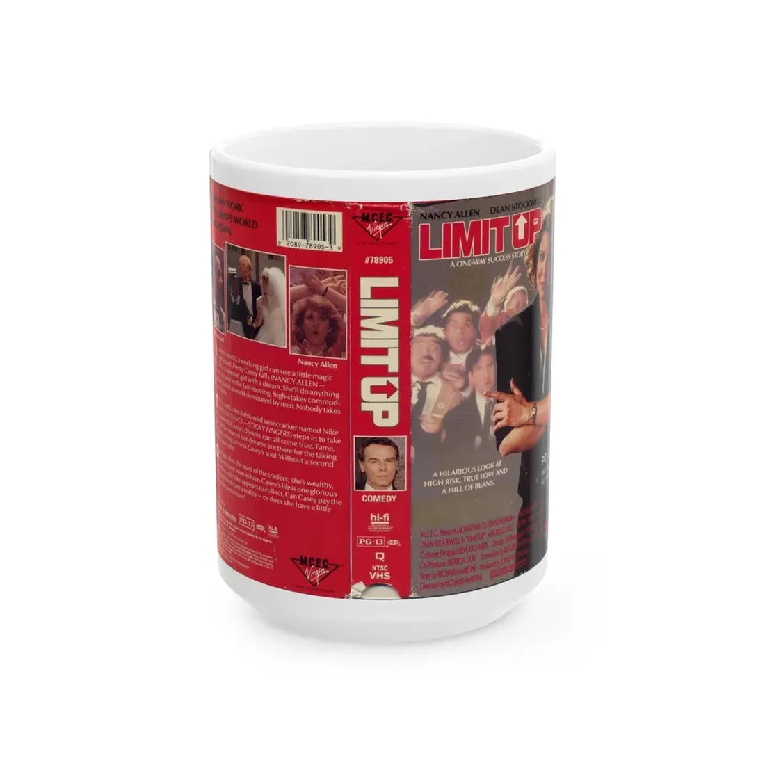 LIMIT UP (VHS COVER) - White Coffee Mug 15oz - Go Mug Yourself