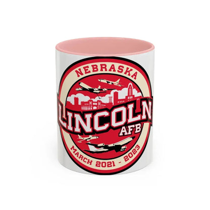 Lincoln Air Force Base (U.S. Air Force) Accent Coffee Mug 11oz Pink - Go Mug Yourself