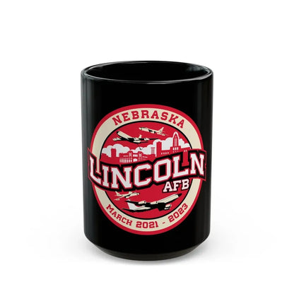 Lincoln Air Force Base (U.S. Air Force) Black Coffee Mug 15oz - Go Mug Yourself