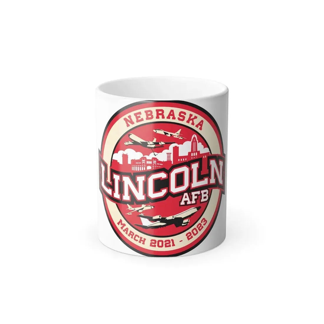 Lincoln Air Force Base (U.S. Air Force) Color Changing Coffee Mug 11oz - Go Mug Yourself