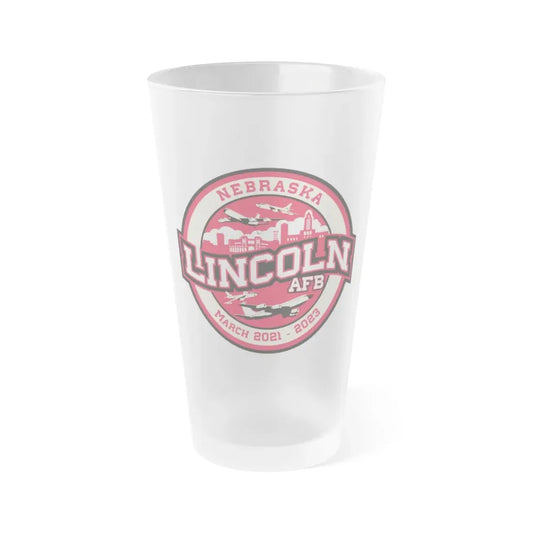 Lincoln Air Force Base (U.S. Air Force) Frosted Pint Glass 16oz Default Title - Go Mug Yourself