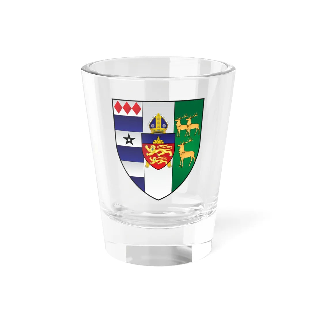 Lincoln College Oxford Coat Of Arms (England) (Coat of Arms) Shot Glass 1.5oz 1.5oz - Go Mug Yourself