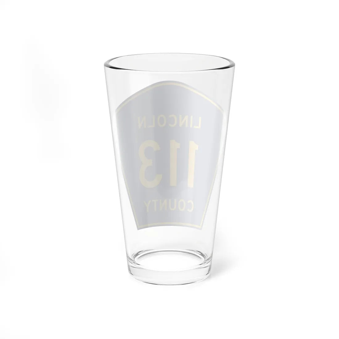 Lincoln County 113 (South Dakota) (Road Sign) Pint Glass 16oz - Go Mug Yourself