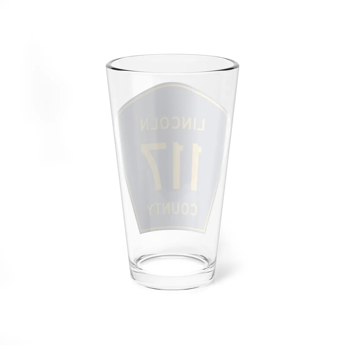 Lincoln County 117 (South Dakota) (Road Sign) Pint Glass 16oz - Go Mug Yourself
