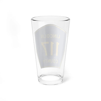 Lincoln County 117 (South Dakota) (Road Sign) Pint Glass 16oz - Go Mug Yourself