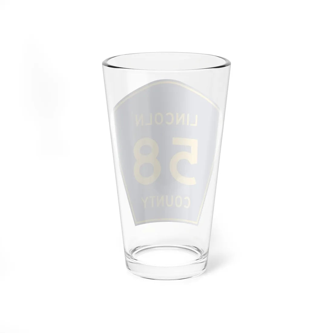 Lincoln County Route 58 AR (Arkansas) (Road Sign) Pint Glass 16oz - Go Mug Yourself