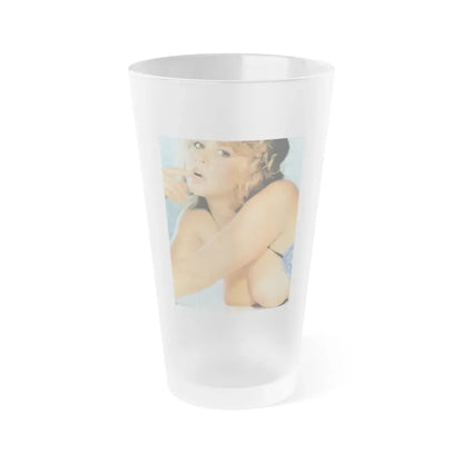 Linda Blair #100 (Vintage Female Icon) Frosted Pint Glass 16oz 16oz Frosted - Go Mug Yourself