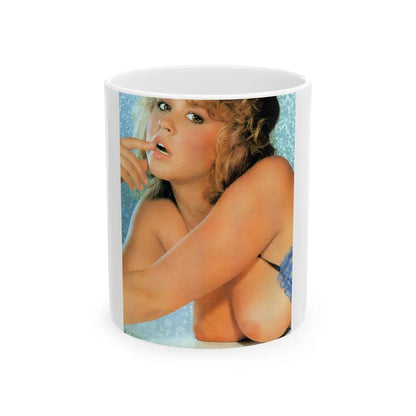 Linda Blair #100 (Vintage Female Icon) White Coffee Mug-11oz-Go Mug Yourself