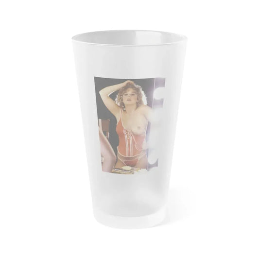Linda Blair #106 - Partially Topless (Vintage Female Icon) Frosted Pint Glass 16oz 16oz Frosted - Go Mug Yourself