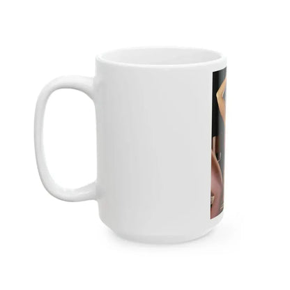 Linda Blair #106 - Partially Topless (Vintage Female Icon) White Coffee Mug - Go Mug Yourself