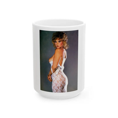 Linda Blair #108 (Vintage Female Icon) White Coffee Mug-15oz-Go Mug Yourself