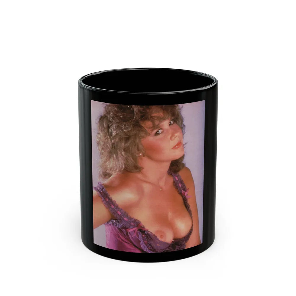 Linda Blair #11 (Vintage Female Icon) Black Coffee Mug-11oz-Go Mug Yourself