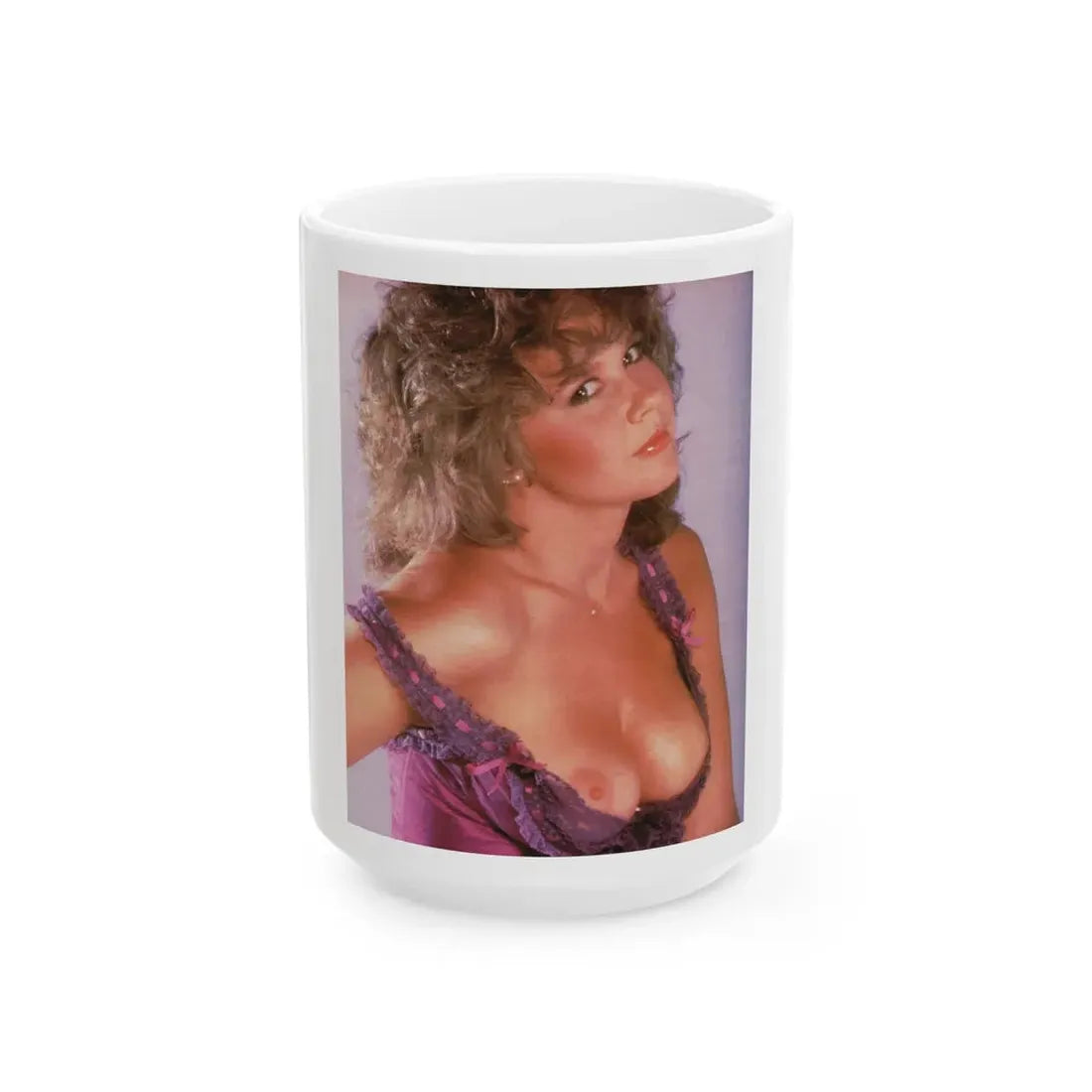 Linda Blair #11 (Vintage Female Icon) White Coffee Mug 15oz - Go Mug Yourself
