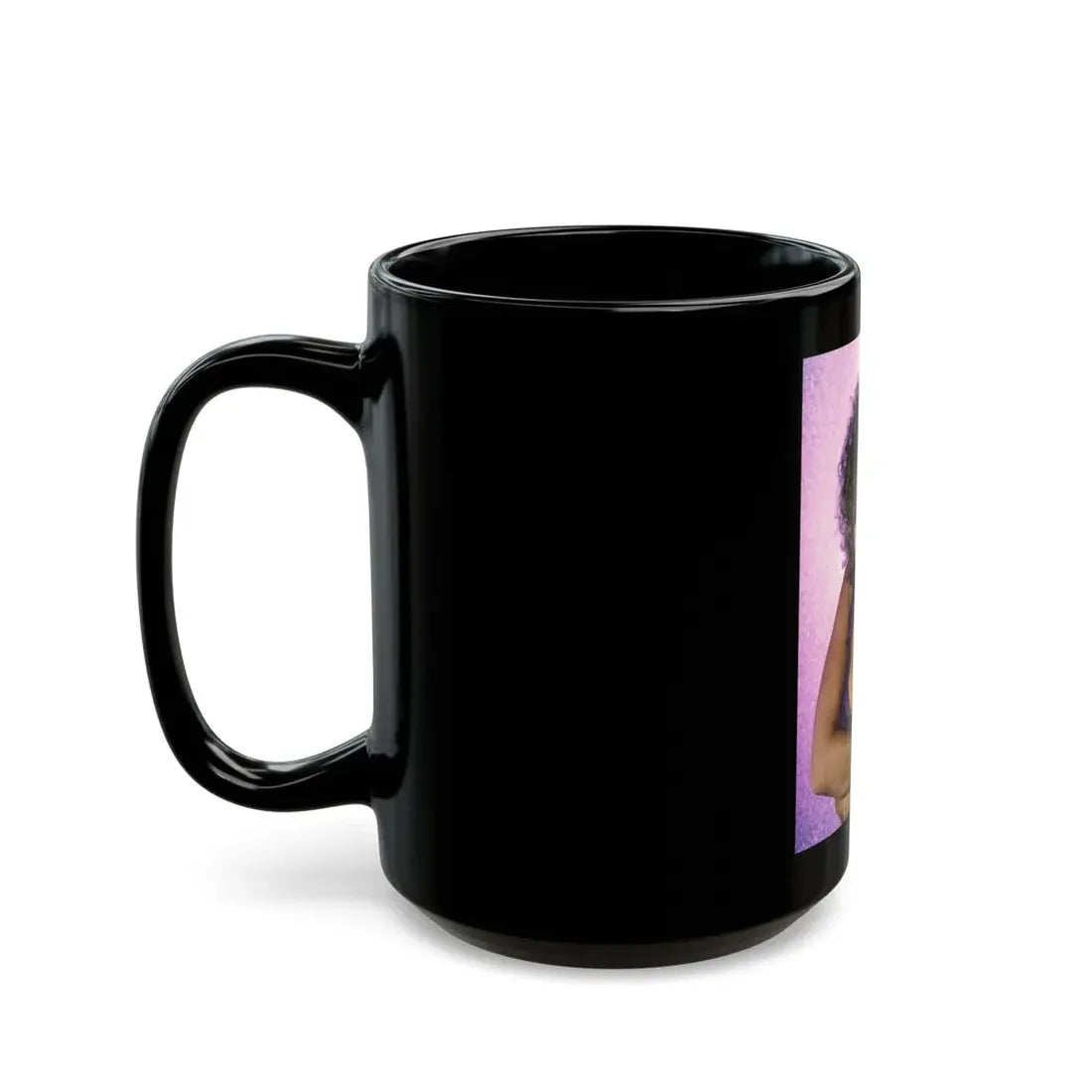 Linda Blair #118 (Vintage Female Icon) Black Coffee Mug - Go Mug Yourself