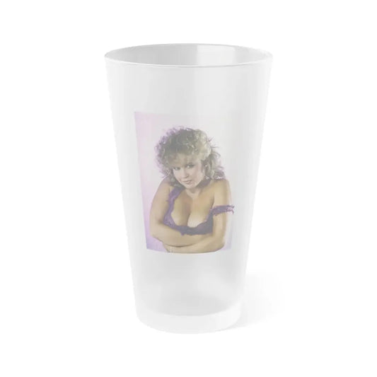 Linda Blair #118 (Vintage Female Icon) Frosted Pint Glass 16oz 16oz Frosted - Go Mug Yourself