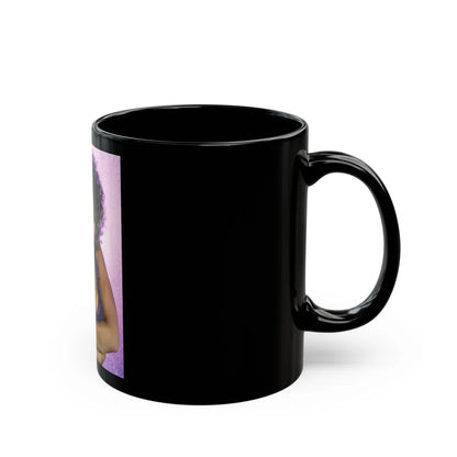 Linda Blair #120 (Vintage Female Icon) Black Coffee Mug-Go Mug Yourself