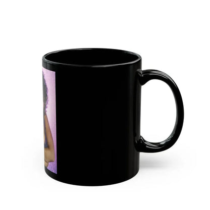 Linda Blair #120 (Vintage Female Icon) Black Coffee Mug - Go Mug Yourself