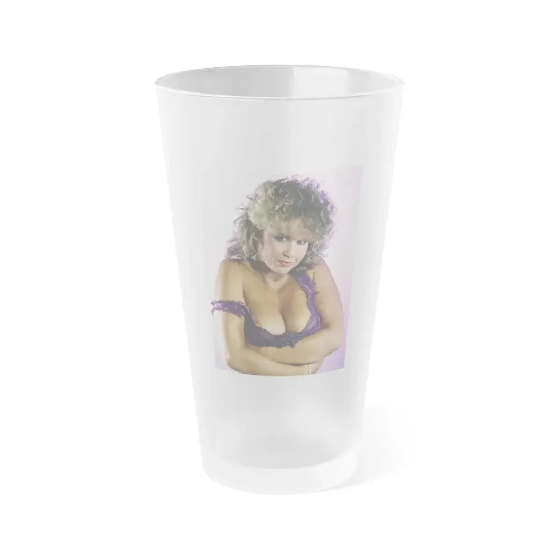 Linda Blair #120 (Vintage Female Icon) Frosted Pint Glass 16oz 16oz Frosted - Go Mug Yourself