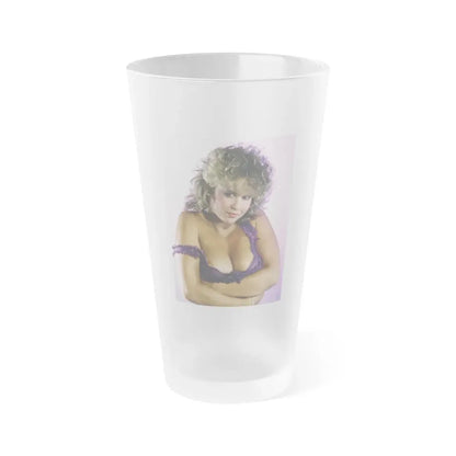 Linda Blair #120 (Vintage Female Icon) Frosted Pint Glass 16oz 16oz Frosted - Go Mug Yourself