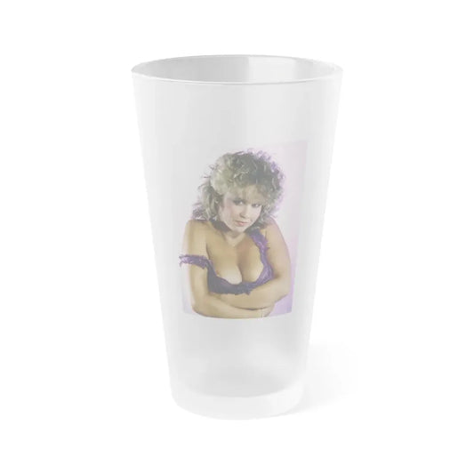 Linda Blair #120 (Vintage Female Icon) Frosted Pint Glass 16oz 16oz Frosted - Go Mug Yourself