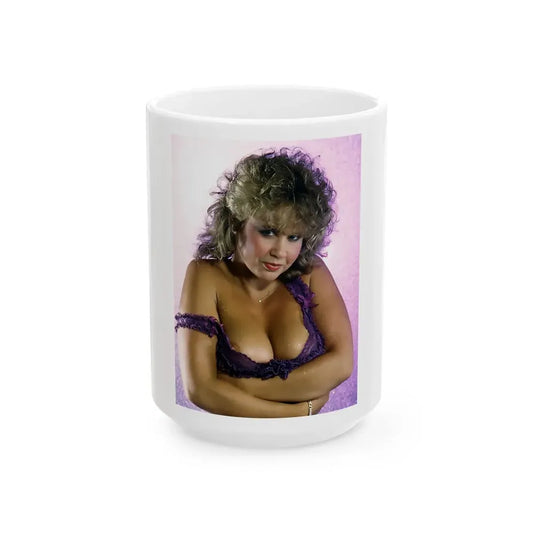Linda Blair #120 (Vintage Female Icon) White Coffee Mug 15oz - Go Mug Yourself