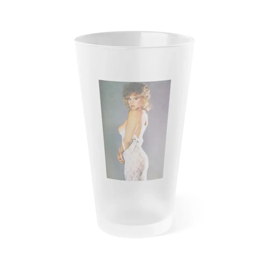 Linda Blair #123 (Vintage Female Icon) Frosted Pint Glass 16oz 16oz Frosted - Go Mug Yourself