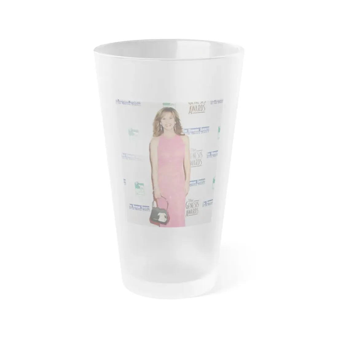 Linda Blair #133 (Vintage Female Icon) Frosted Pint Glass 16oz 16oz Frosted - Go Mug Yourself