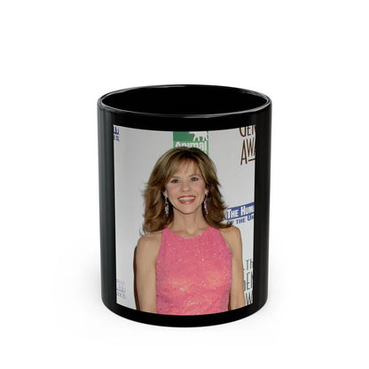 Linda Blair #134 (Vintage Female Icon) Black Coffee Mug-11oz-Go Mug Yourself