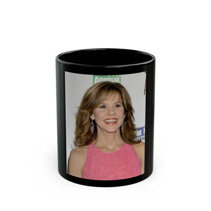 Linda Blair #135 (Vintage Female Icon) Black Coffee Mug-11oz-Go Mug Yourself